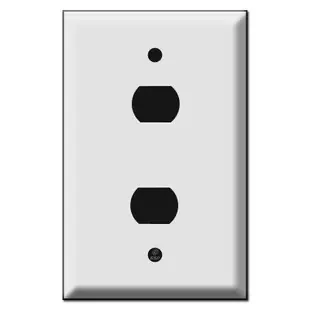 Oversized 2 Stacked Low Voltage Light Switch Plate Covers