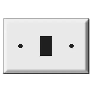 Oversized New Style 1 GE Low Voltage Light Switch Covers