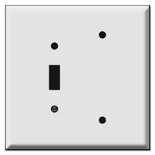 Oversized Toggle – Blank Combination Light Switch Plates