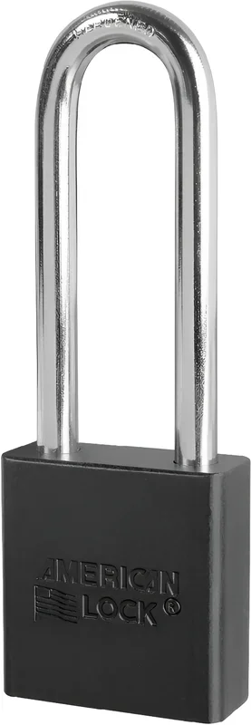 Padlock 3in Shackle Aluminum Black – American Lock