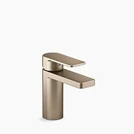 Parallel Single-handle bathroom sink faucet, 1.0 gpm Single hole in Vibrant Brushed Bronze