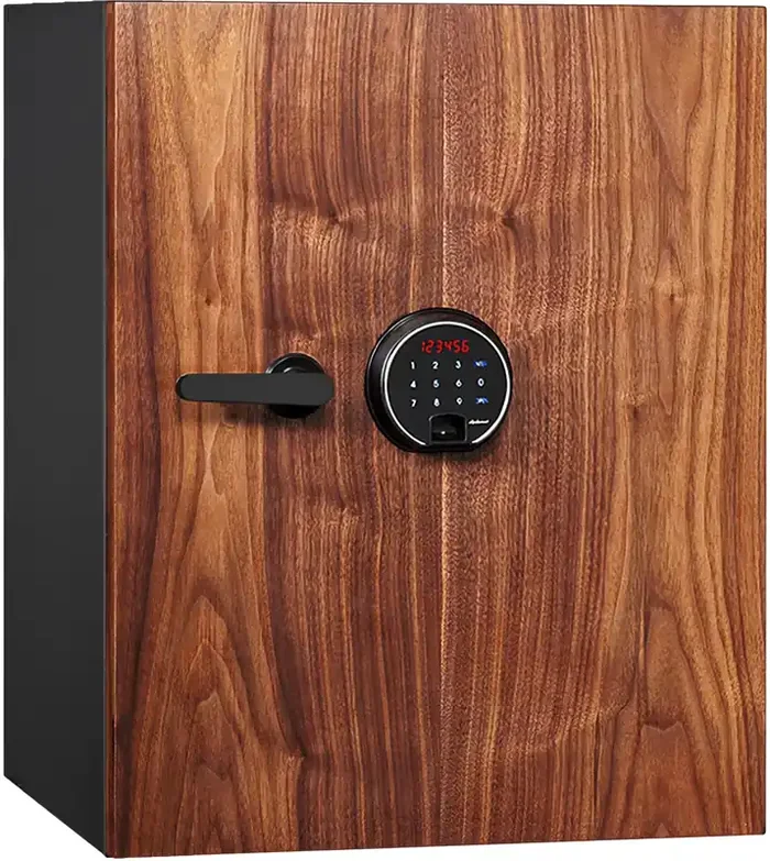 Phoenix DBAUM700 Fingerprint Lock Luxury Fireproof Safe with Walnut Door