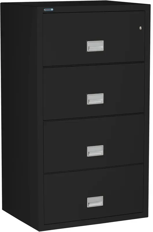 Phoenix LAT4W31 Lateral 31 inch 4-Drawer Fireproof File Cabinet with Water Seal