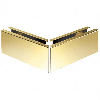 Polished Brass 12″ Mitered 90 Degree Corner Cladding – C.R. Laurence