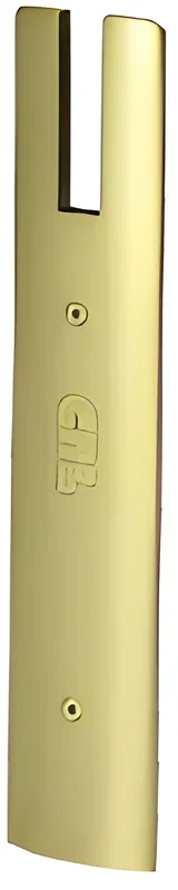 Polished Brass End Cap for 10″ Square 1/2″ Glass Wedge-Lock Door Rail – C.R. Laurence