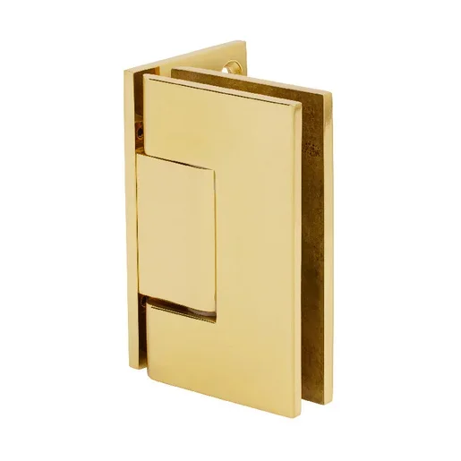 Polished Brass Geneva 544 Series Wall Mount Offset Back Plate Hinge