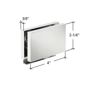 Polished Chrome Square Cornered Rollers for Essence Series Sliding System