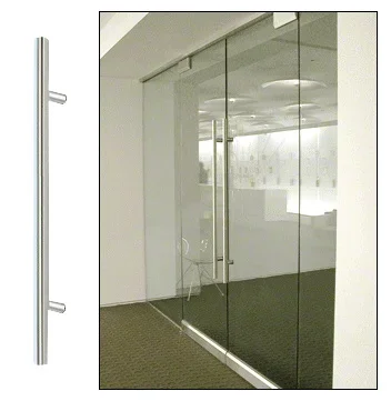 Polished Stainless 24″ Extra Length Ladder Style Single-Sided Pull by C.R. Laurence