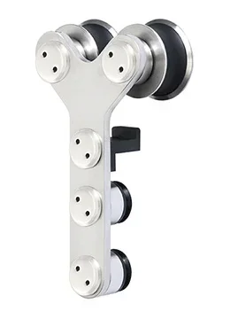 Polished Stainless Laguna Anti-Lift Double Rollers by C.R. Laurence