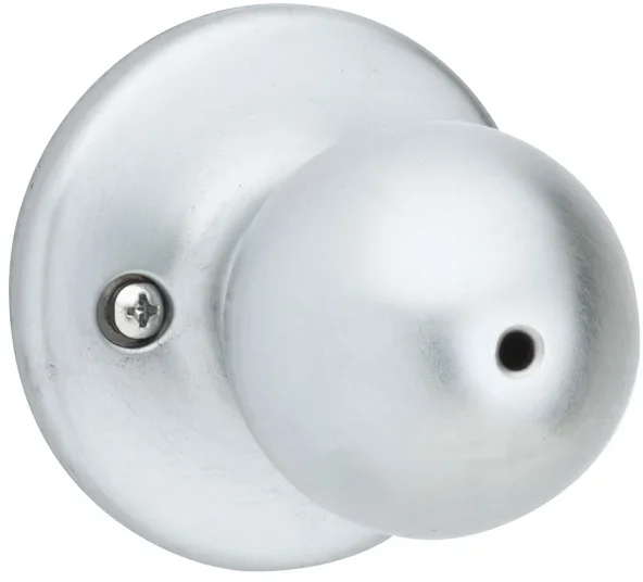 Polo Privacy Knob – 6-Way Adjustable Latch – Satin Chrome Finish