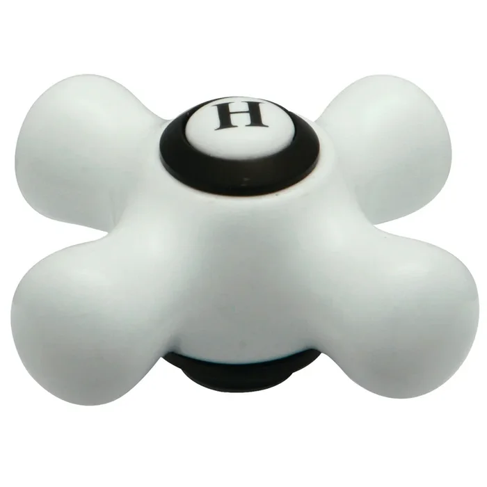 Porcelain Cross Handle (Hot Side), Oil Rubbed Bronze – Kingston Brass