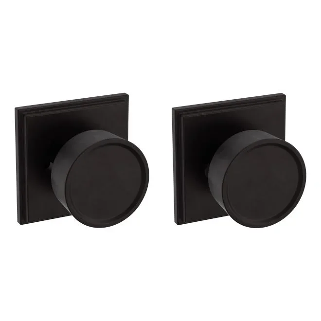 Preconfigured K007 Hollywood Hills Knob with R050 Rose Privacy Lock – Baldwin Estate