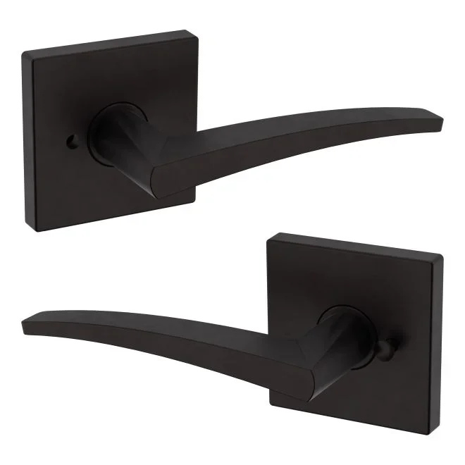 Preconfigured L022 Lever with R017 Rose Privacy Lock – Baldwin Estate