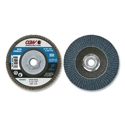 Prem Z3 Reg T29 Flap Disc, 4 1/2″,40 Grit,5/8 Arbor, 13,300 rpm