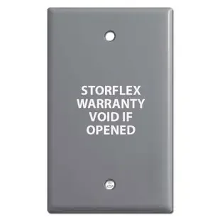 Printed Gray Blank Wall Switch Plate – Custom Text