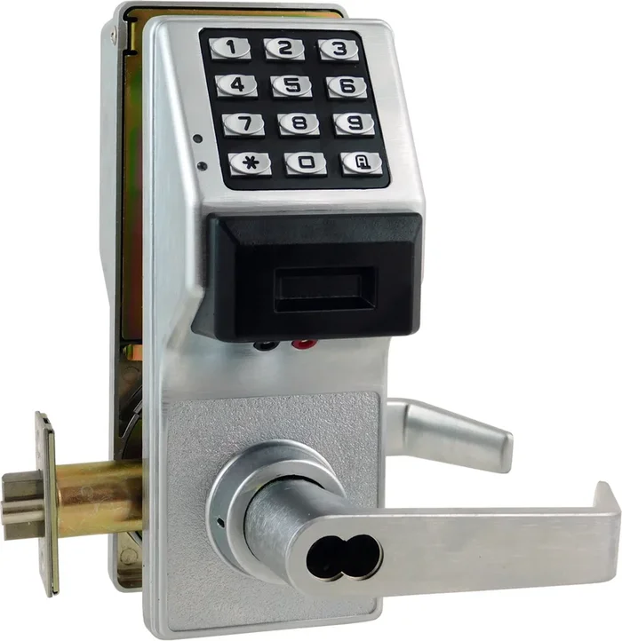 Proximity Keypad Digital Lock with Interchangeable Core – Satin Chrome Finish