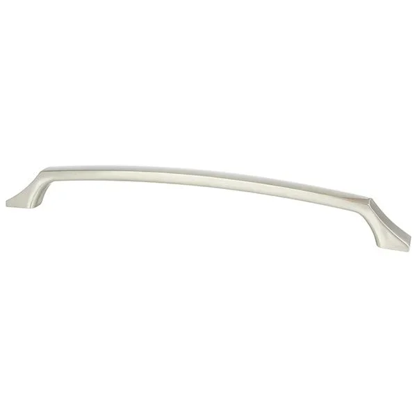 Pull 12″ Century Edge Brushed Nickel by BERENSON – Cabinet Hardware