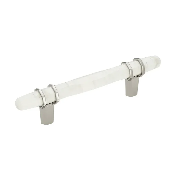 Pull 128mm Carrione Polished Nickel by AMEROCK – Cabinet Hardware