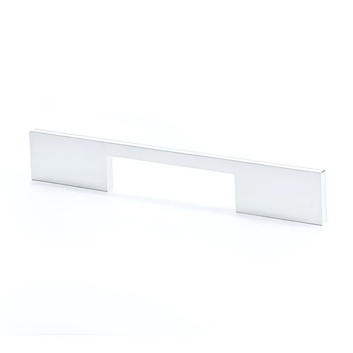 Pull 128mm I-Spazio Dull Chrome – BERENSON Cabinet Hardware