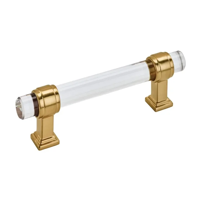 Pull 96mm Glacio Champagne Bronze by AMEROCK – Elegant Cabinet Hardware