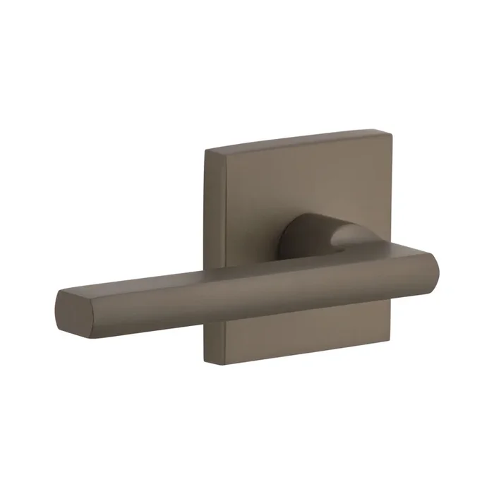 Quadrato Rosette with Milano Lever in Titanium Gray – Single Dummy, Left Handed