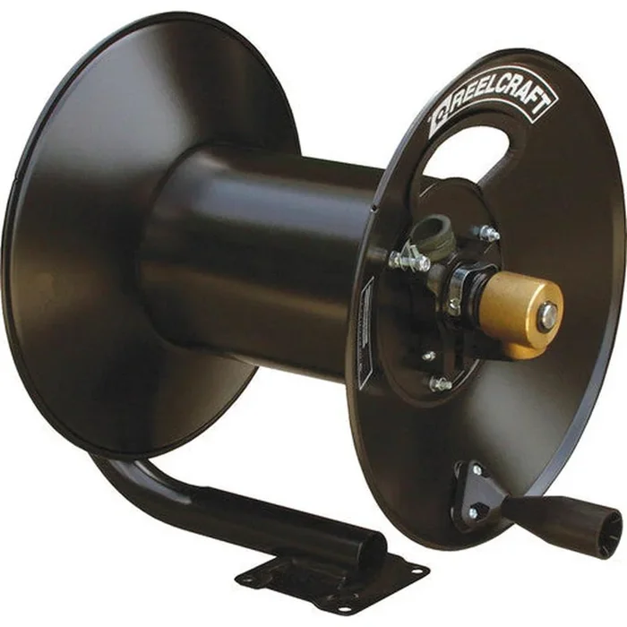 Reelcraft CT6100HN 3/8″ x 100 Ft. Light Duty Hand Crank Hose Reel (Hose Not Included), 1/2″ NPTF Inlet, 3/8″ Outlet, 5000 PSI