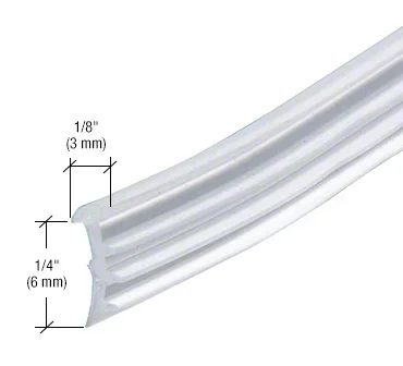 Replacement Vinyl Gasket for 1/2″ Fixed Panel – C.R. Laurence