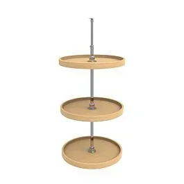 Rev-A-Shelf Full Circle Lazy Susans 3-Shelf, 20 X 20 X 38 to 46 in