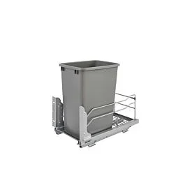 Rev-A-Shelf RV53WC Single 35 Quart Undermount Soft-Close Waste Pullout, 11-1/2″ , Silver, 10-7/8 X 22-3/32 X 19