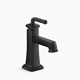 Riff Single-handle bathroom sink faucet, 1.0 gpm Deck Mounted in Matte Black