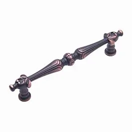 RK International Augustine Pull 5-1/16″ (128mm) Center to Center, 6-1/4″ (158.5mm) Overall Length, Venetian Bronze Cabinet Pull / Handle