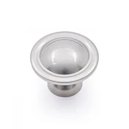 RK International Small Smooth Dome Knob 1-1/4″ (32mm) Diameter in Satin Nickel