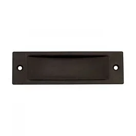 RK International Thin Rectangle 4-1/2″ (114mm) Overall Length, Oil-Rubbed Bronze Flush Cup Pull / Handle