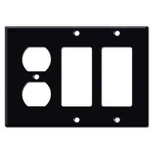 Rocker Rocker Outlet Wall Switch Cover – Black