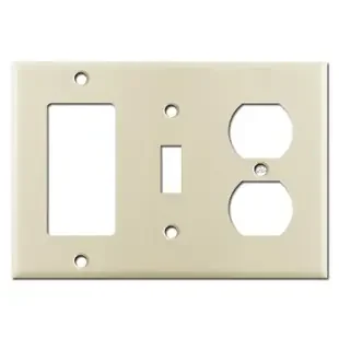 Rocker Toggle Outlet Light Switch Cover Plate – Ivory