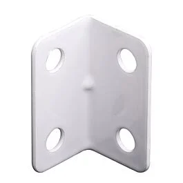 Rok Hardware Heavy Duty Metal L Shaped Bracket, 1-1/4″ (32mm) x 23/32″ (18mm), Right Angle Corner Brace, Installation Support Bracket for Wooden Face Frame Cabinets Tables Chairs, 18 Gauge, White Finish