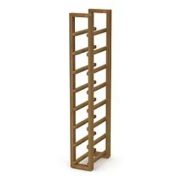 Rok Hardware Ice 30″ (762mm) Individual Wine Cellar, 8-Bottle Capacity Modular Standard Ice Rack with Wall Support