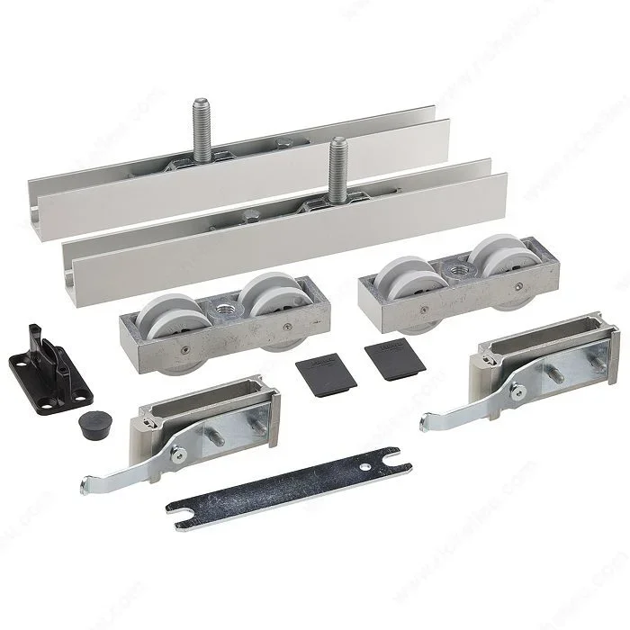 Rolling Hardware with Two Track Stoppers for Hawa-Junior 120/B System