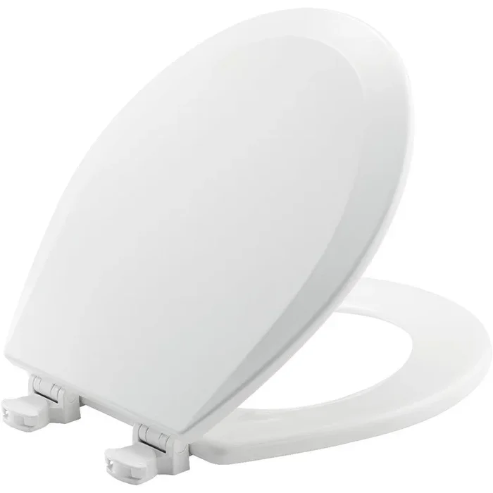 Round Closed Front Toilet Seat with Cover – Bemis White