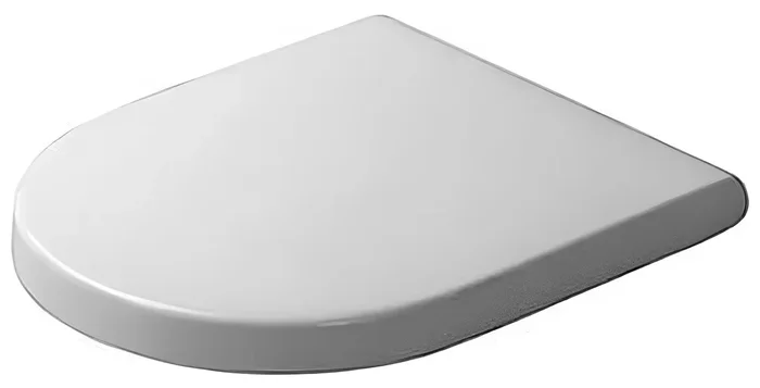 Round Closed Front Toilet Seat with Cover – White by Duravit
