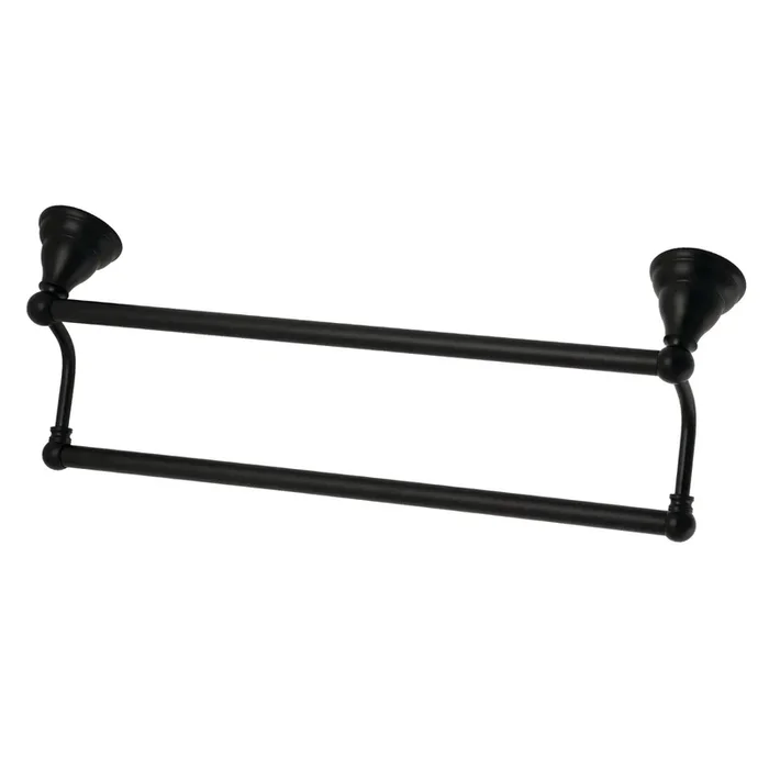 Royale 18″ Double Towel Bar, Matte Black – Kingston Brass