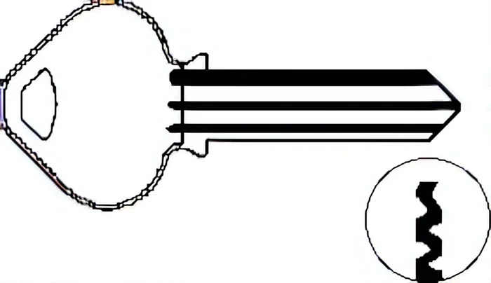 Russwin Key H7-6-10 – High-Quality Key Blank for Security and Locksmithing