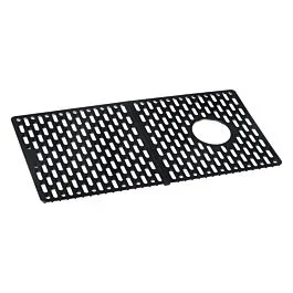 Ruvati Silicone Bottom Grid Sink Mat for RVG1080 and RVG2080 Sinks, Black