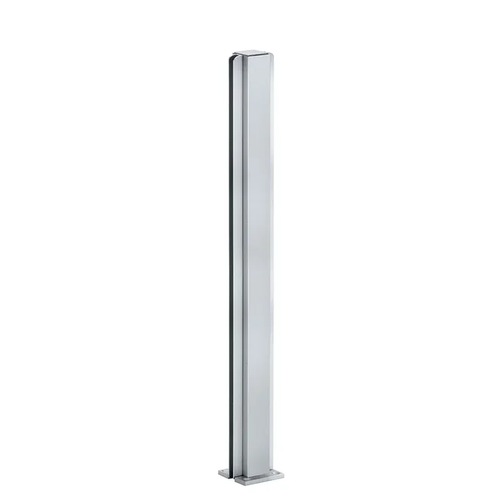 Satin Anodized 24″ Center Design Series Partition Post by C.R. Laurence