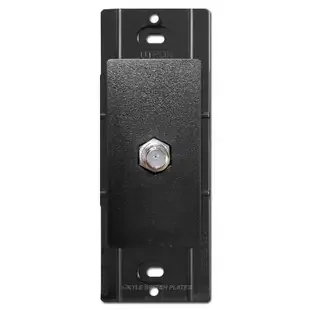 Satin Black Coaxial Cable Jack Insert – Lutron Midnight