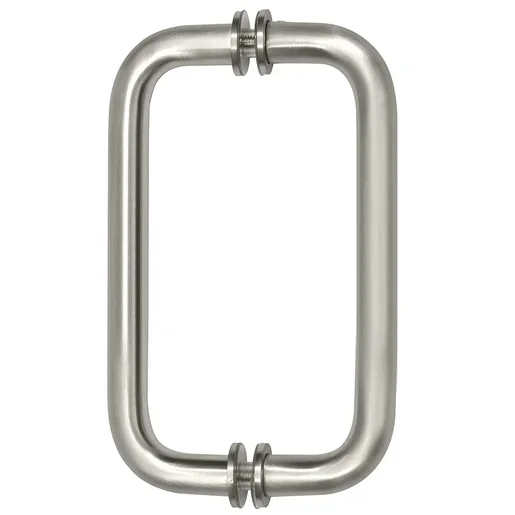 Satin Nickel 8″ BM Series Tubular Back-to-Back Pull Handle by C.R. Laurence