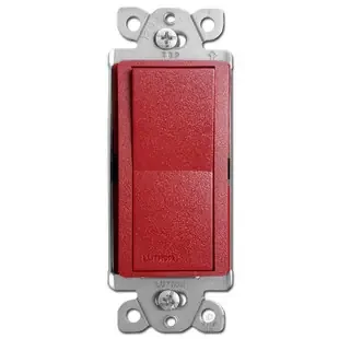 Satin Red 4-Way Rocker Switch – Lutron Hot