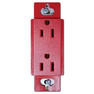 Satin Red Decor Outlet 15A – Lutron Claro Hot