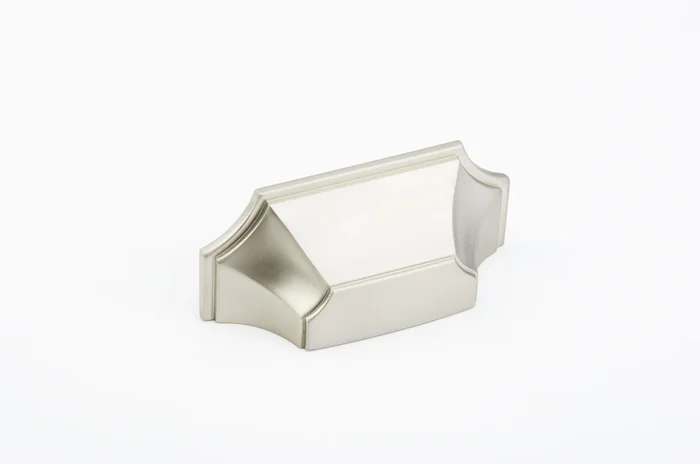 Schaub 3″ Center to Center Empire Cup Pull Satin Nickel Finish