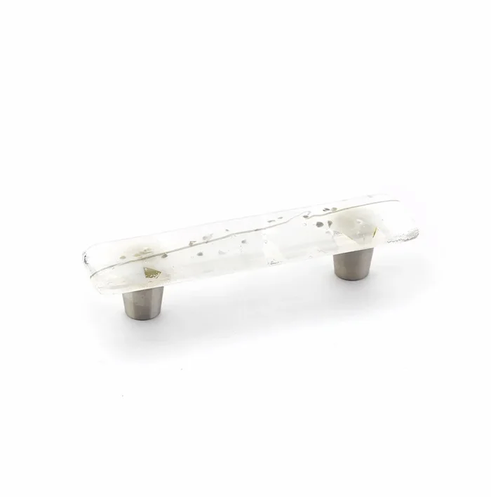 Schaub 3″ Center to Center Ice Cabinet Pull – Confetti White Gray Finish